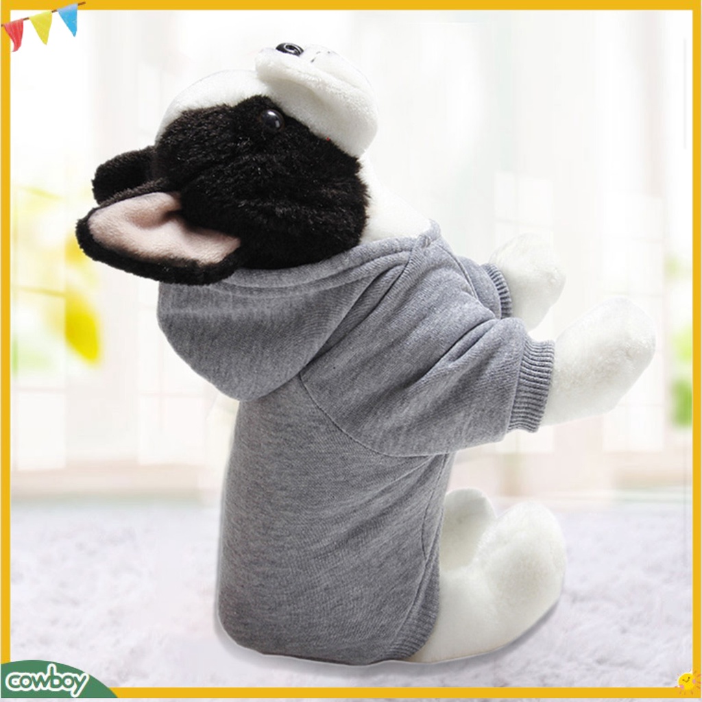 Áo hoodie ấm áp màu trơn đơn giản xinh xắn dành cho thú cưng