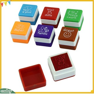 (cowboy) Set 6 con dấu khen ngợi dành cho giáo viên tiểu học