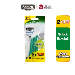 Dao cạo cho nam schick exacta2 2+1s _ dùng 1 lần