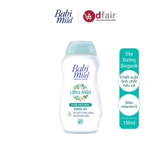 [Quà Tặng Không Bán] Dầu Dưỡng Ẩm Em Bé Babi Mild - Pure Natural Chai 100ml - 210085968