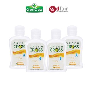 Combo 4 Gel Rửa Tay Khô Green Cross Hương Dưa Táo Chai 100ML