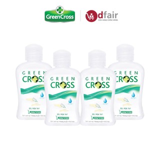 Combo 4 Gel Rửa Tay Khô Green Cross Hương Trà Xanh Chai 100ML