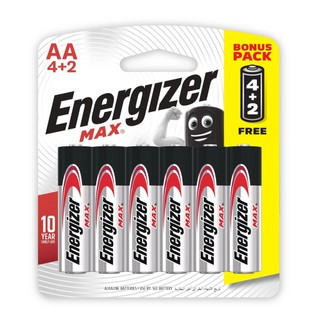 [Vỉ 4 Tặng 2] Viên Pin AA Energizer Max E91 BP4+2 - 100628297