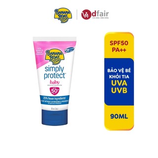 Kem Chống Nắng Cho Bé Banana Boat Simply Protect Baby SPF50/PA++++ 90ml/Tuýp