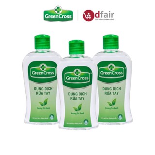 Combo 3 Nước Rửa Tay Khô Green Cross Hương Trà Xanh Chai 250ML