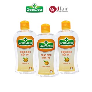 Combo 3 Nước Rửa Tay Khô Green Cross Hương Dưa Táo Chai 250ML