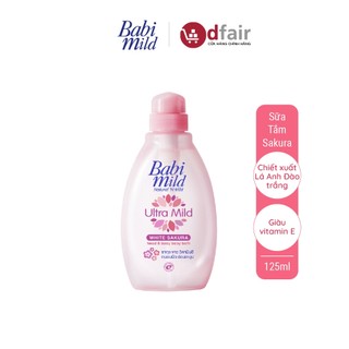 Sữa Tắm Em Bé Babi Mild White Sakura Chai 125ml - 100961734