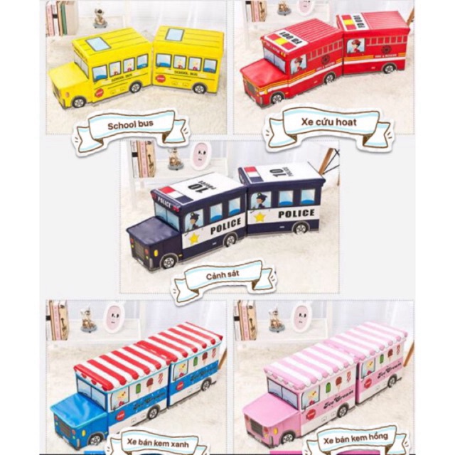 HÀNG LOẠI 1 - Thùng đựng đồ chơi cho bé hình ô tô thùng đựng đồ chơi hình ô tô các mẫu