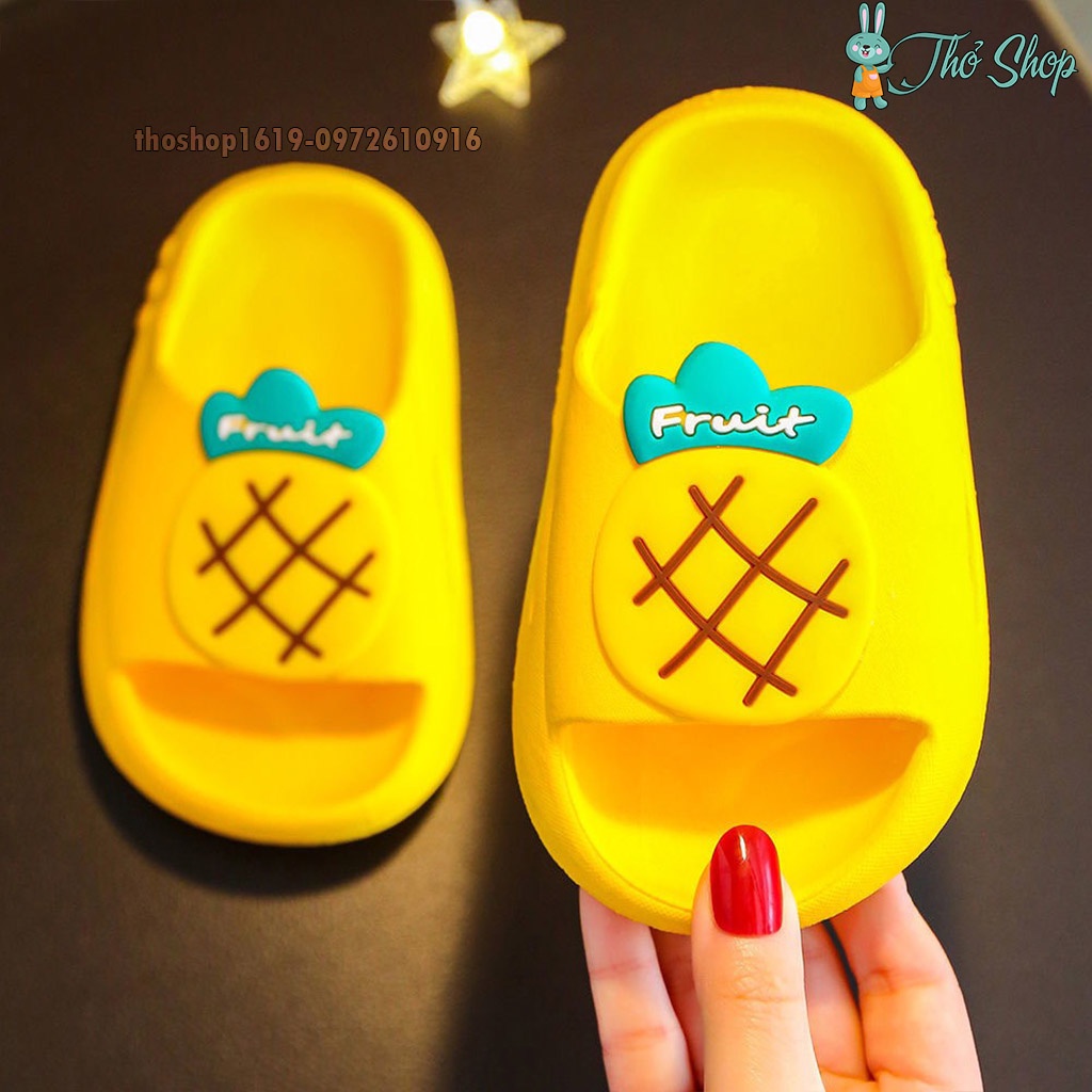 Dép Lê Cho Bé, Dép Hình Hoa Quả Cho Trẻ Em Siêu Cute Hàng Loại 1