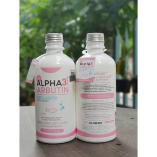 Sữa tắm dưỡng trắng da alpha arbutin 3+ plus collagen bath cream 350ml -