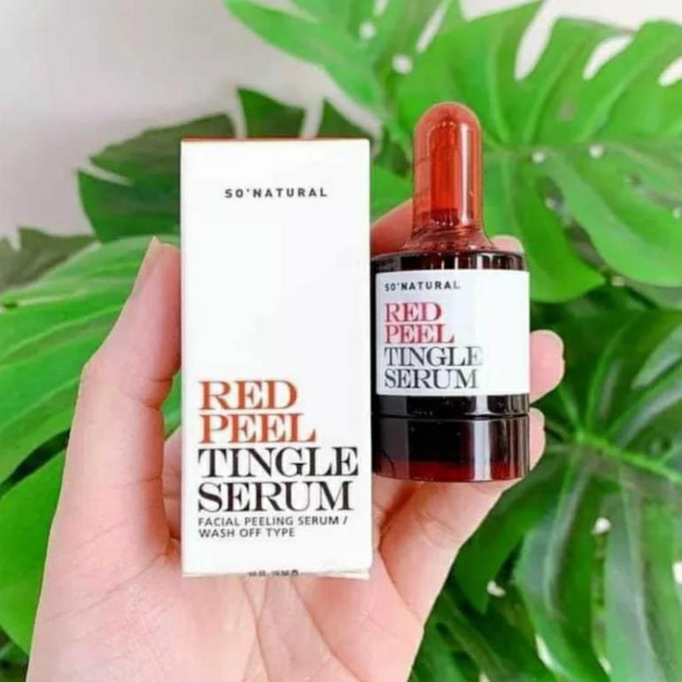 Tinh chất peel da mini 11ml Red peel Tingle Serum giúp loại bỏ tế bào chết, tái tạo da, không bong tróc