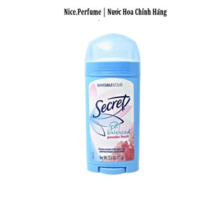 Lăn nách khử mùi secret usa cho nữ invisible solid