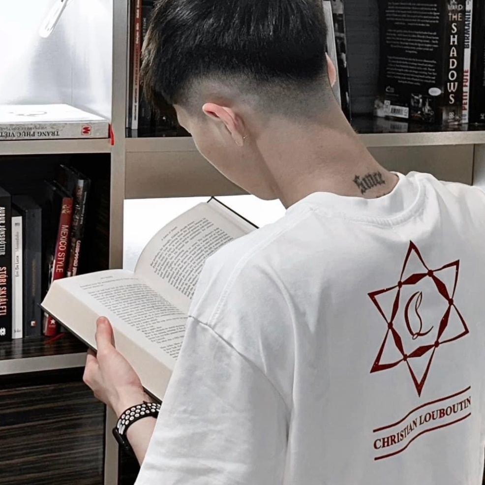 Áo Thun Nam Nữ Họa Tiết Logo Đôi Môi Kim Tuyến Cao Cấp - Áo Phông Siêu Cấp Chất Cotton Cổ Bo Dành Cho Các Boy Phố B 2