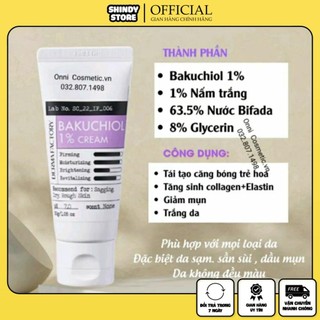 Kem dưỡng trẻ hóa căng bóng da Derma Factory Bakuchiol 1% Cream