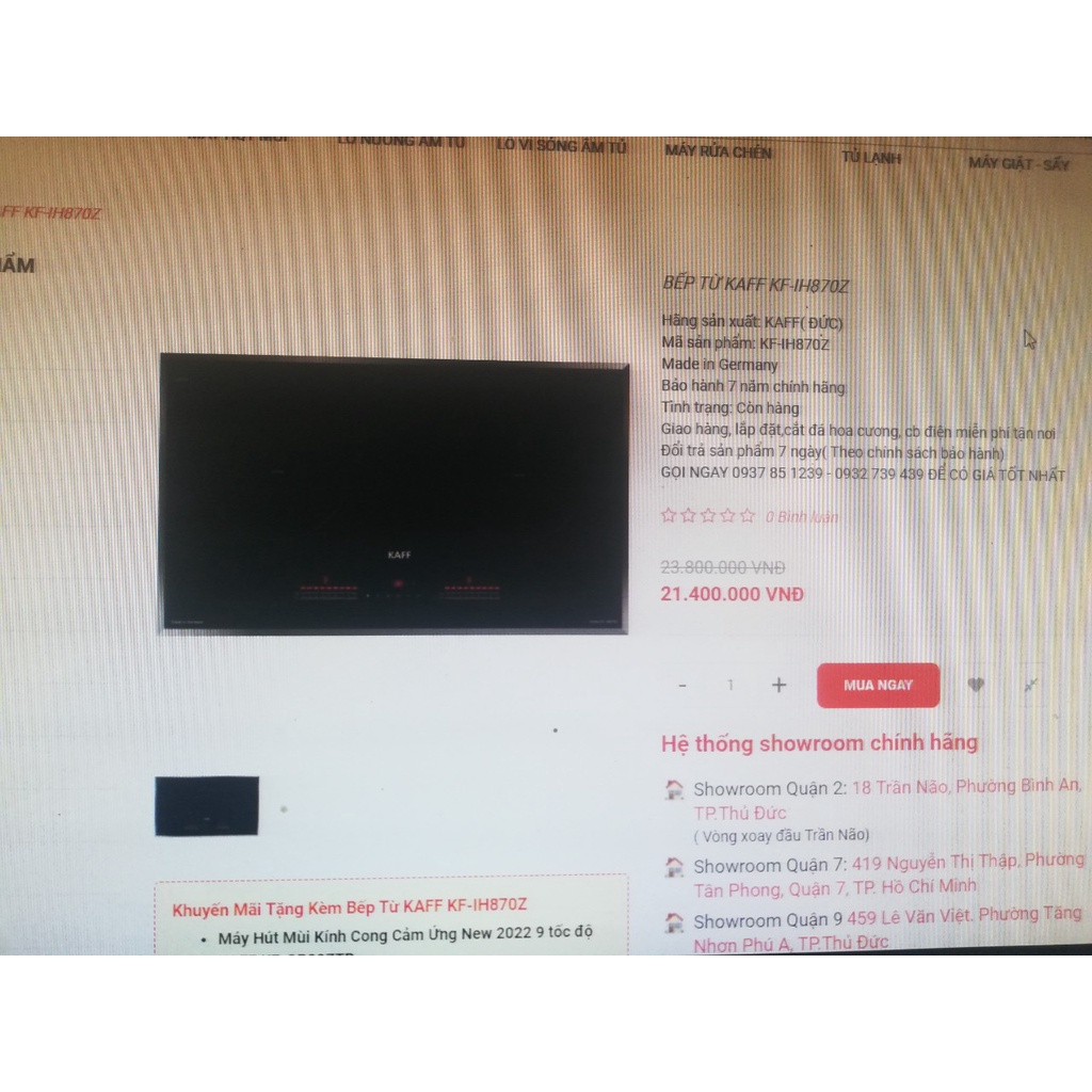 Bếp từ KAFF KF-IH870Z