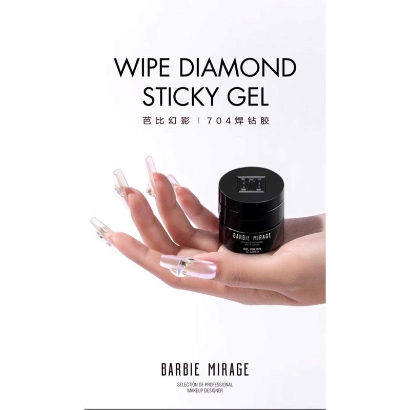 Gel đính đá - gel nổi chà tráng gương barbie