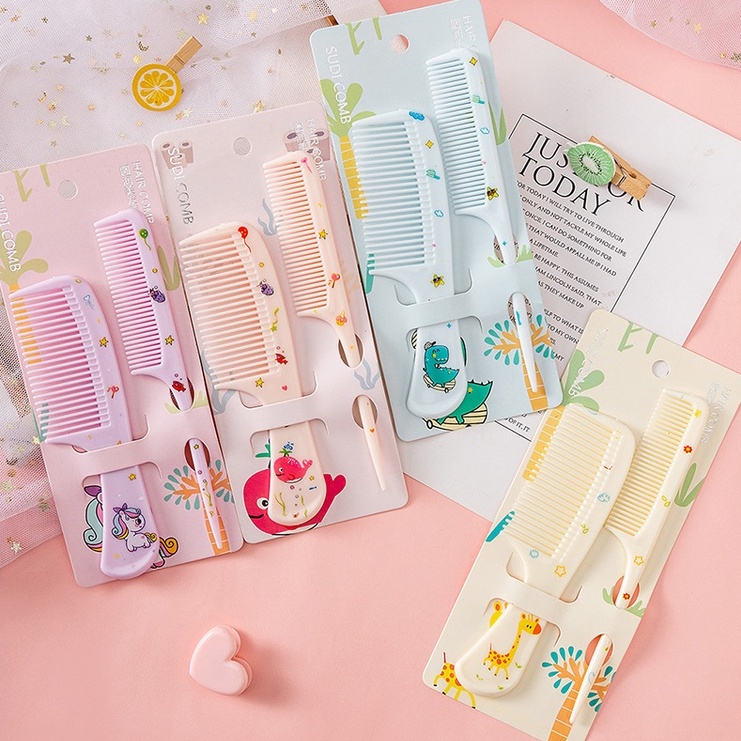 Lược chải tóc có tay cầm hình thú dễ thương chống tĩnh điện
