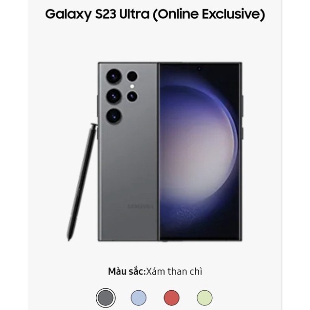 Điện thoại Samsung Galaxy S23 Ultra 12GB/512GB - Hàng chính hãng mới 100% New Seal