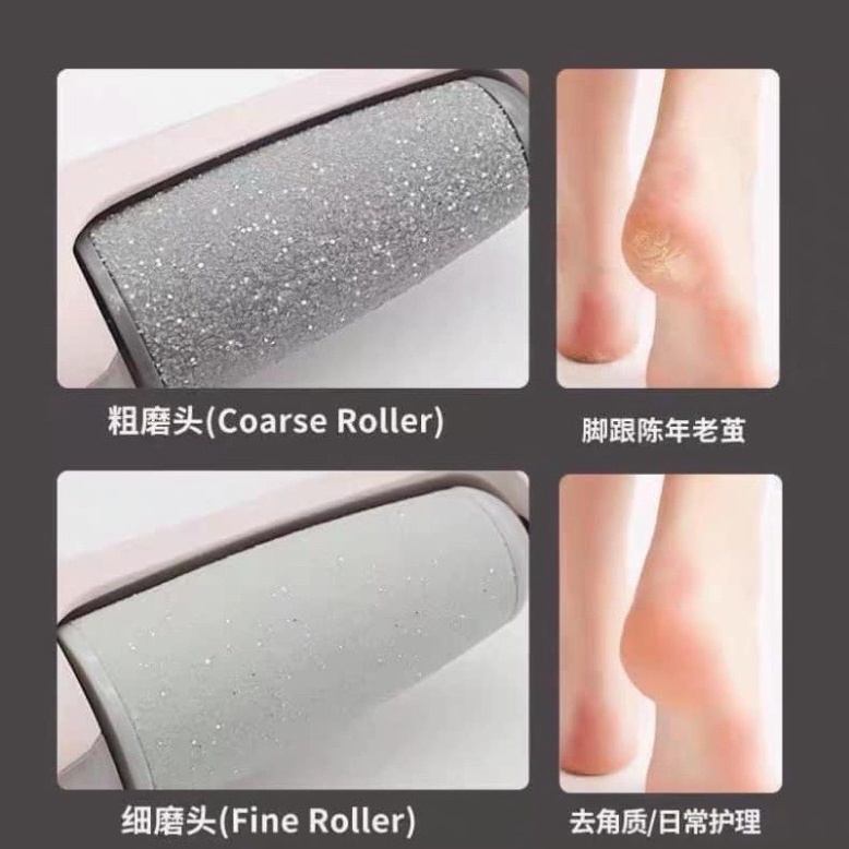 Máy chà gót chân chạy điện Chuyên Dụng Không Gây Tiếng Ồn tẩy Tế Bào Chết tại nhà  HOT