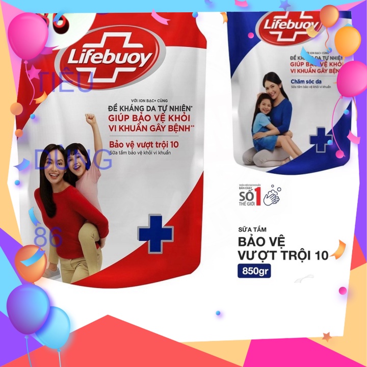 (Siêu rẻ) Sữa tắm Lifebuoy / Lifebouy túi 800g/850g