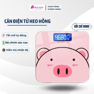 Cân điện tử sức khỏe thông minh hình lợn hồng kute - Cân Điện Tử Thông Minh Tiện Lợi