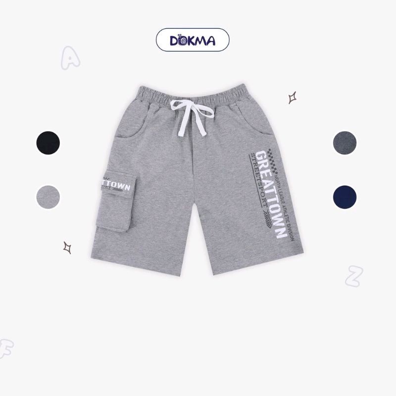 Quần túi hộp bé trai Dokma 7-12Y mã DQ1369