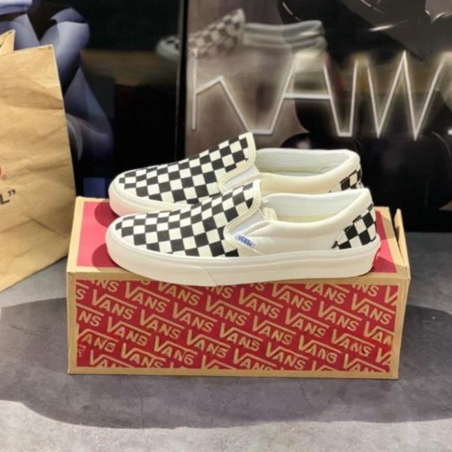 Giày Thể Thao 𝐕𝐀𝐍𝐒 Vaul Lười Caro, Vans dán đen, Vans dây chữ Cực Hot 2023