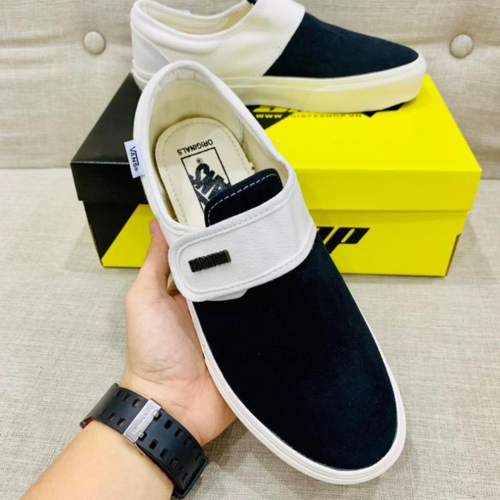 Giày Thể Thao 𝐕𝐀𝐍𝐒 Vaul Lười Caro, Vans dán đen, Vans dây chữ Cực Hot 2023