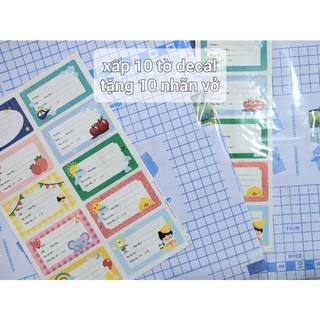 [DECAL BỌC VỞ/SGK/GIÁO ÁN] Decal bọc sách, vở ĐỦ SIZE