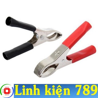 Kẹp bình ắc quy 30A Kẹp cá sấu ( 1 cặp đen đỏ )