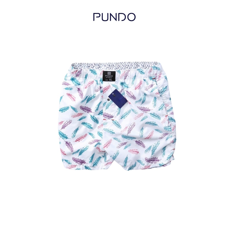 Quần đùi nam mặc nhà PUNDO short mặc ngủ chất cotton cao cấp mặc mát SNPD01