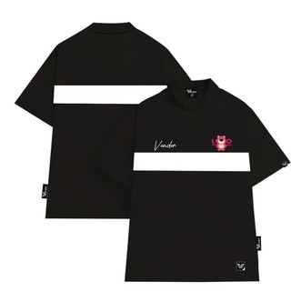 Áo Polo Nam Basic From Rộng Tay Lỡ Unisex, Áo Thun Local Brand Phối Sọc Trắng Chỉ Nổi Chất Dày Dặn Thoáng Mát