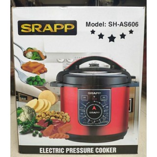 Nồi áp suất srapp sh - as606, nồi áp suất điện dung tích 6l cao cấp, nồi áp suất đa năng