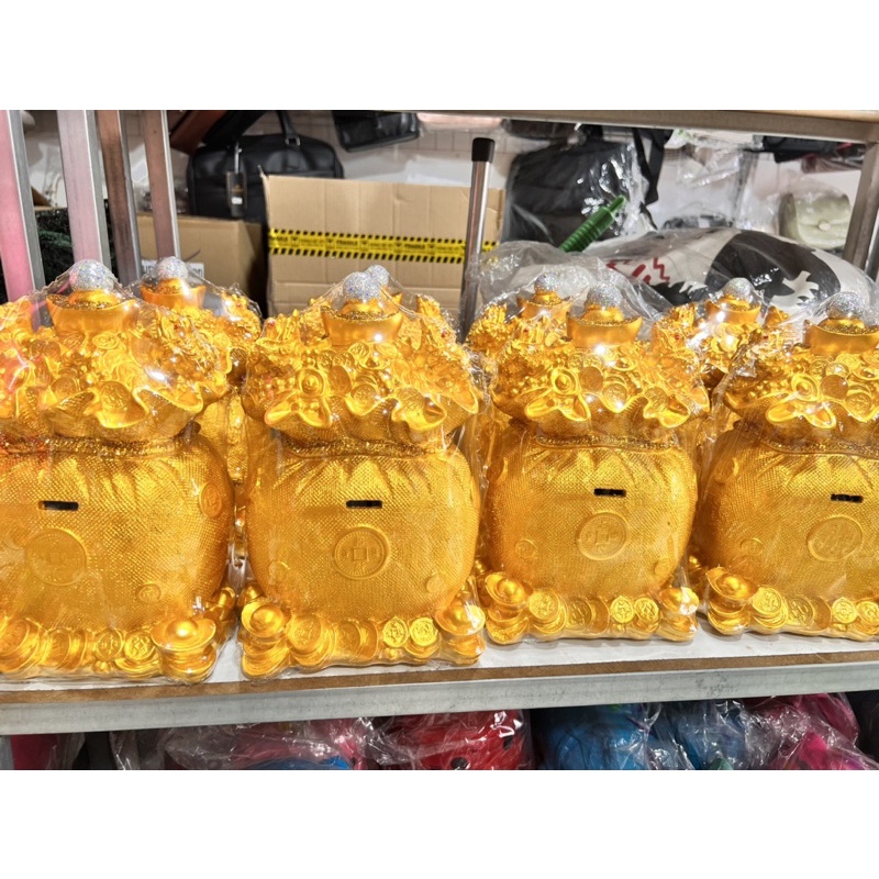 Túi vàng thạch cao,bỏ tiền, trang trí,decor_Heo Xuân Hiếu