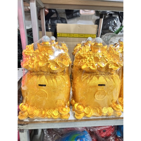 Túi vàng thạch cao,bỏ tiền, trang trí,decor_Heo Xuân Hiếu