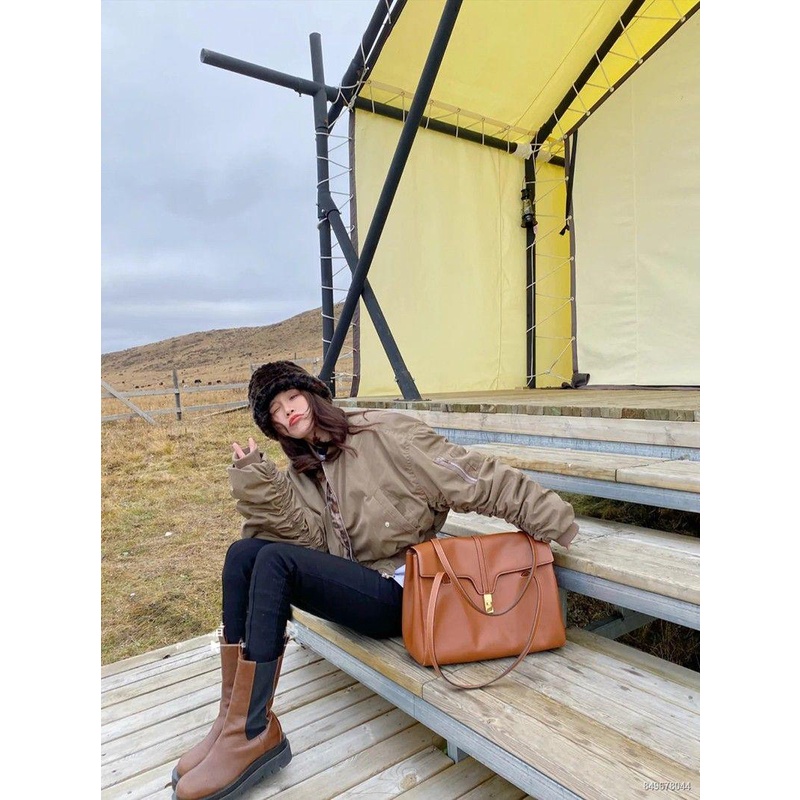 Túi tote sức chứa lớn túi máy tính đi làm túi đeo vai xách tay da thật