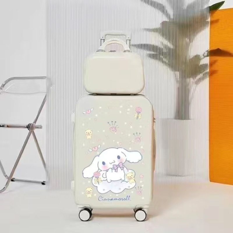 Vali chó quế sinh viên nữ vali hoạt hình nhỏ giá trị cao dễ thương kèm cốp tiện lợi