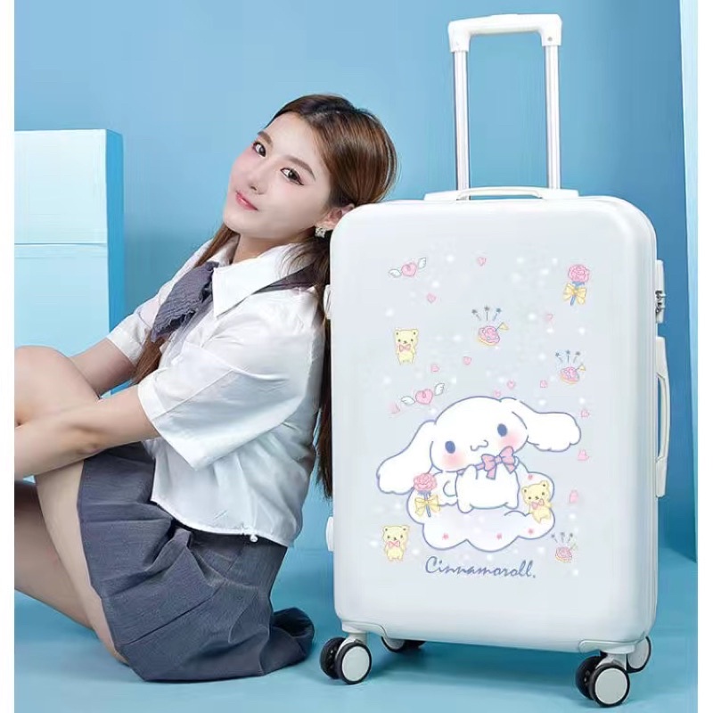 Vali chó quế sinh viên nữ vali hoạt hình nhỏ giá trị cao dễ thương kèm cốp tiện lợi