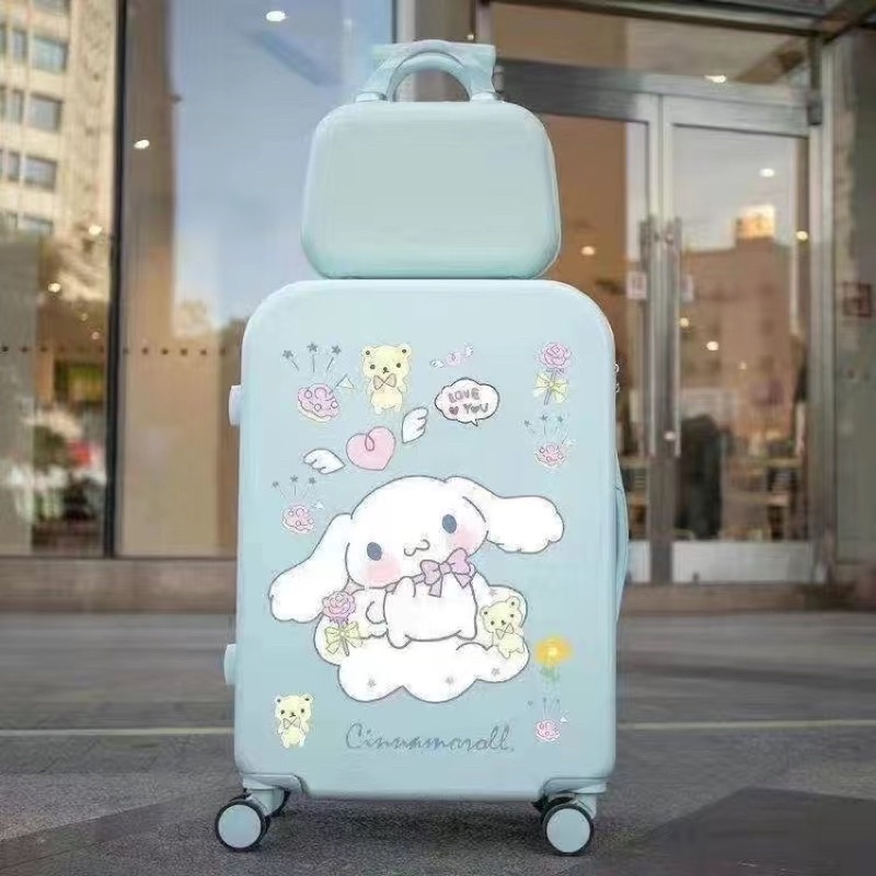 Vali chó quế sinh viên nữ vali hoạt hình nhỏ giá trị cao dễ thương kèm cốp tiện lợi
