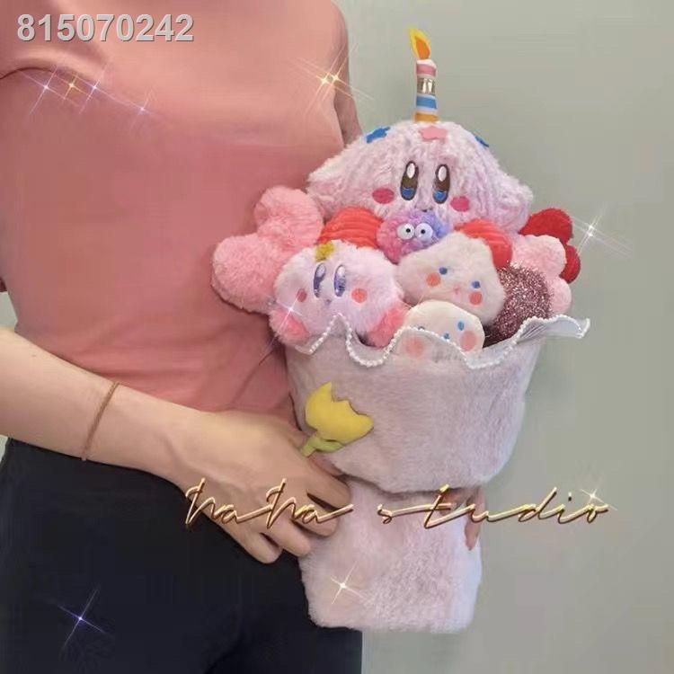 🌷hàng giao ngay🌷✜◊∋Tai Thỏ Ngôi Sao Kirby Bó Hoa Búp Bê Búp Bê Quà Tặng Sinh Nhật Nữ Sang Trọng Dễ Thương