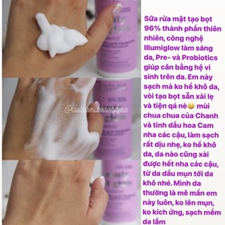 Foam rửa mặt Eveline Oh Gentle Beauty & Glow làm sạch và dưỡng sáng da 150ml