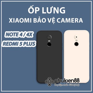 Ốp lưng Xiaomi Redmi Note 4/ Note 4x / Redmi 5 Plus silicon mềm dẻo bảo vệ camera, chống va đập