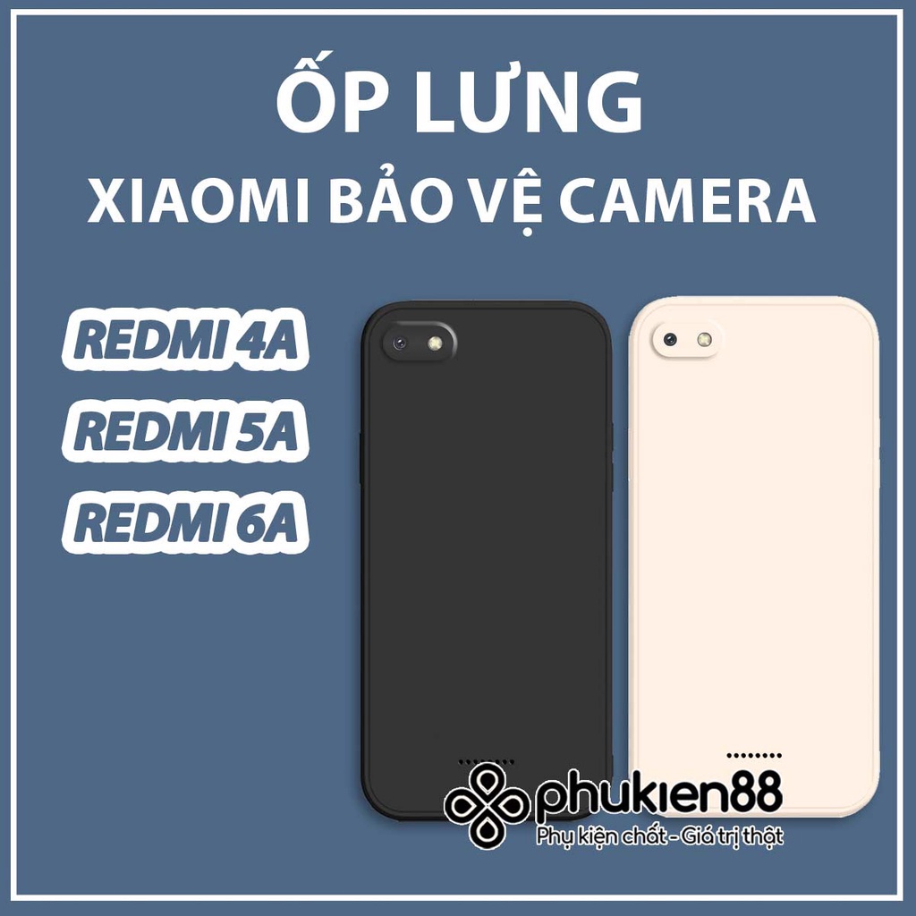 Ốp lưng Xiaomi Redmi 4A / 5A / 6A silicon mềm dẻo bảo vệ camera, chống va đập