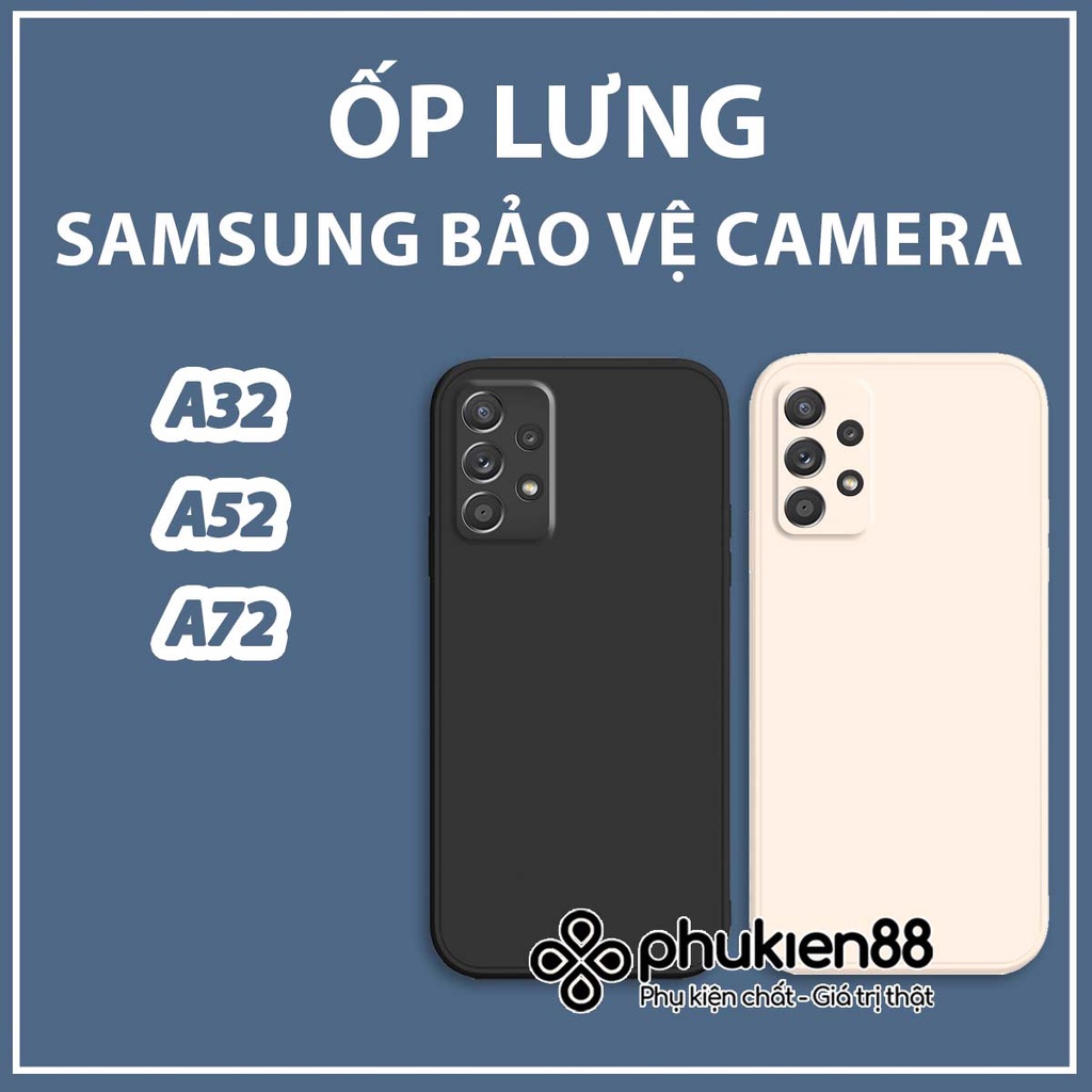Ốp lưng Samsung A32 / A52 / A72 silicon mềm dẻo bảo vệ camera, chống