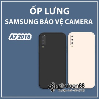 Ốp lưng  Samsung A7 2018 silicon mềm dẻo bảo vệ camera, chống va đập