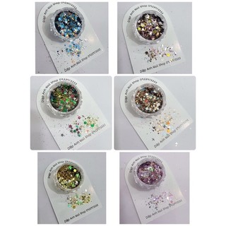 Set nhũ sao mix màu