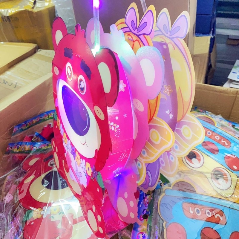 Đèn lồng phát sáng hình con vật đáng yêu - Đèn lồng trung thu hình thú phát sáng có nhạc cho bé