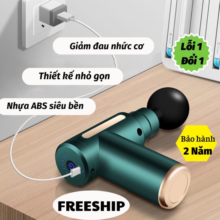 Máy Đấm Lưng Massage Cầm Tay Mini, Máy Massage Cầm Tay Mini Toàn Thân 6 Cấp Độ Chuyên Sâu Đa Năng - DL2