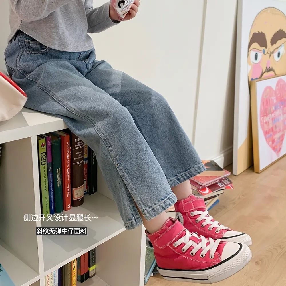 Xinxin ~ girls spring suit 2023 phong cách mới cô gái mùa xuân thời trang influencer áo len trẻ em mùa xuân thu áo len tay phồng