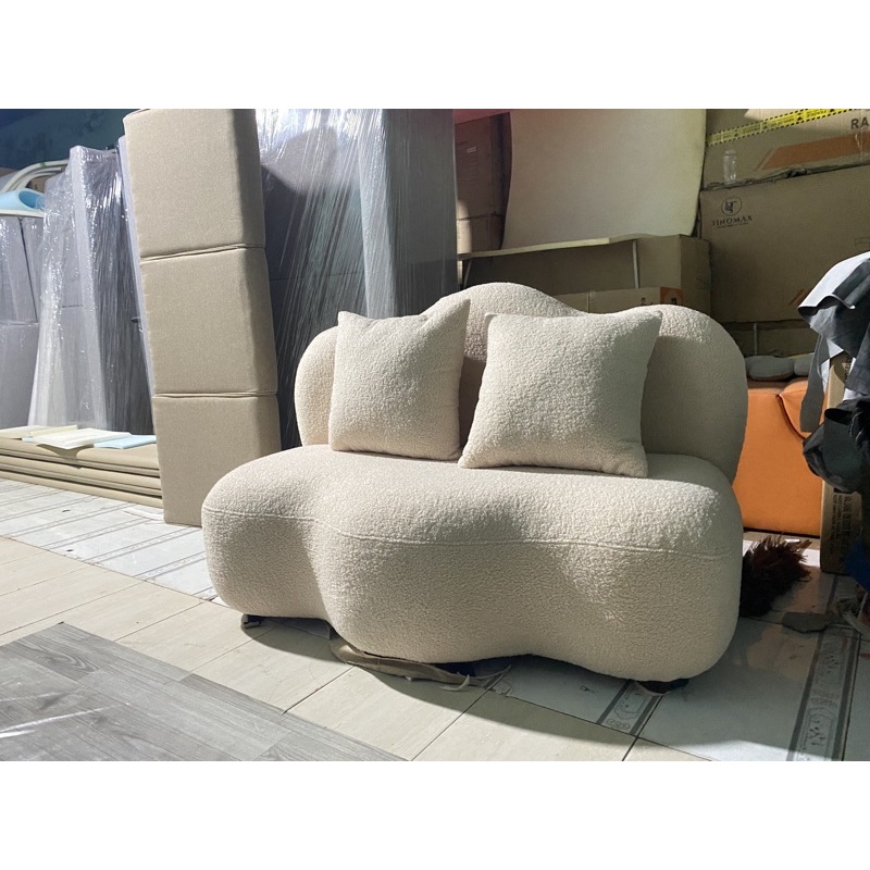 Ghế sofa đám mây, nỉ lông cừu 1m2, 1m5 (tặng kèm gối ôm) nhận làm theo màu và kích thước, sx trực ti